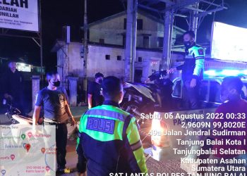 Antisipasi Balap Liar dan Ugal-ugalan Satlantas Polres Tanjungbalai Laksana Penjagaan dan Patroli
