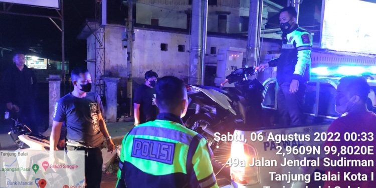 Antisipasi Balap Liar dan Ugal-ugalan Satlantas Polres Tanjungbalai Laksana Penjagaan dan Patroli