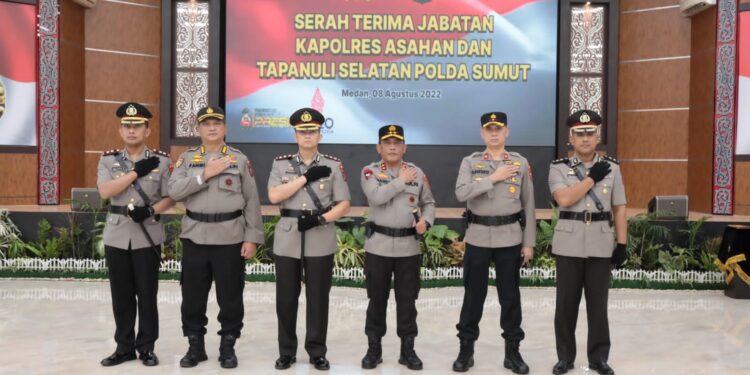 Kapolda Sumut Pimpin Sertijab Kapolres Asahan dan Tapsel