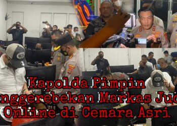 Kapolda Gerebek Markas Judi Online di Komplek Perumahan Cemara Asri