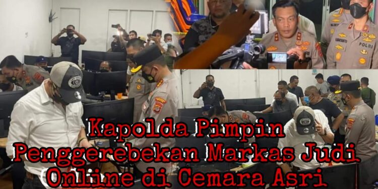 Kapolda Gerebek Markas Judi Online di Komplek Perumahan Cemara Asri