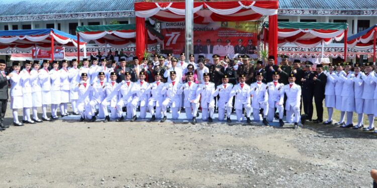 Bupati Simalungun Pimpin Upacara Peringatan HUT Ke 77 Kemerdekaan RI Tahun 2022 di Simalungun