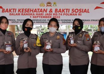 Jelang Hari Polwan Ke-74, Polres Asahan Laksanakan Bakti Kesehatan dan Bakti Sosial