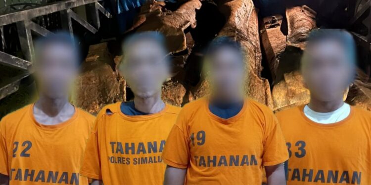 Polres Simalungun Tangkap Pelaku Pencurian Besi Rel Kereta Api