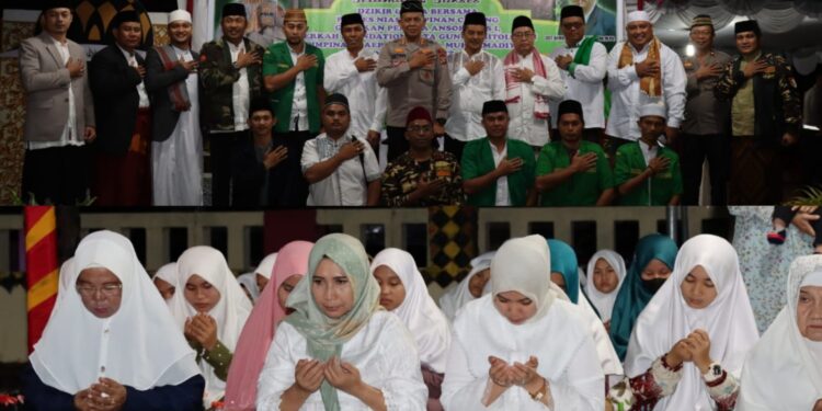 Polres Nias, GP ANSOR, Berkah Foundation serta Pemuda Muhammadiyah Gunungsitoli Gelar Dzikir dan Doa Bersama