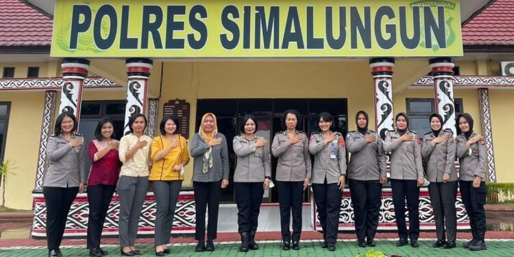 Polwan Polres Simalungun Tatap Muka dengan Pakor Polwan Polda Sumut