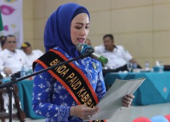 ⁣Bunda Paud Paluta Lantik Bunda paud Desa Se Kabupaten Padang Lawas Utara