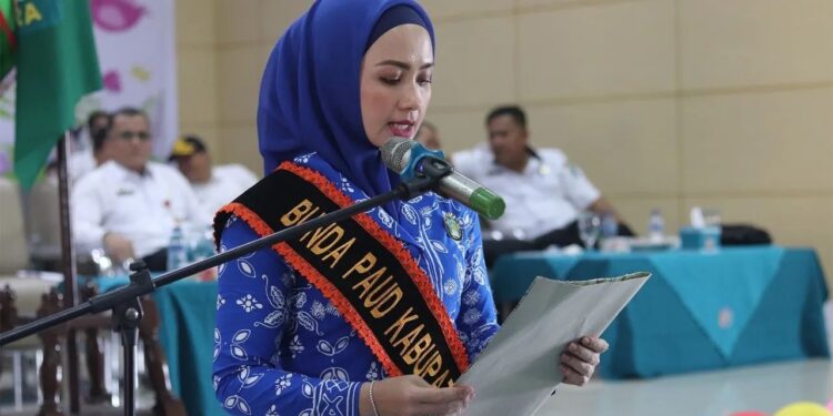 ⁣Bunda Paud Paluta Lantik Bunda paud Desa Se Kabupaten Padang Lawas Utara