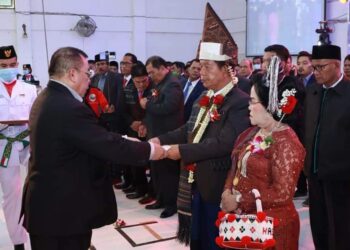 Bupati Simalungun Pimpin PPTSB 2022-2026 Wilayah II Sumut, Ajak Besarkan Organisasi dengan Marharoan Bolon