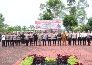 Kapolres Simalungun Pimpin Apel Gelar Pasukan Operasi Zebra Toba 2022