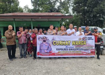 Jelang Nataru Kapolres Simalungun Curhat Bersama Warga di Nagori Sipangan Bolon