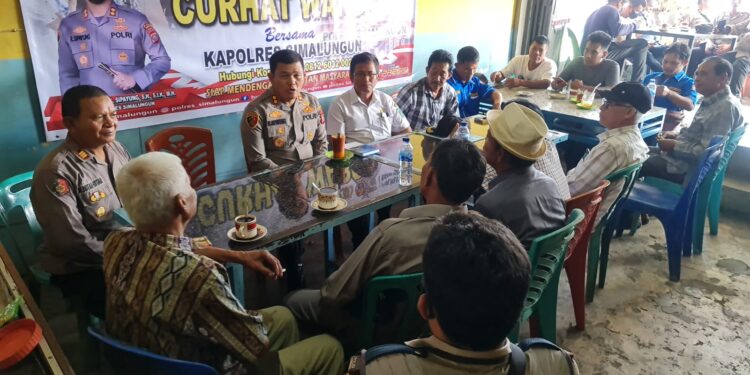 Kapolres Simalungun Dengarkan Curhatan Masyarakat sambil Berakhir Pekan