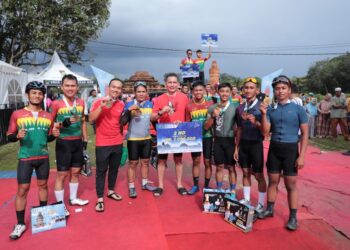 Tim Sepeda Polda Sumut Raih Juara Dua Tour De Muara Takus