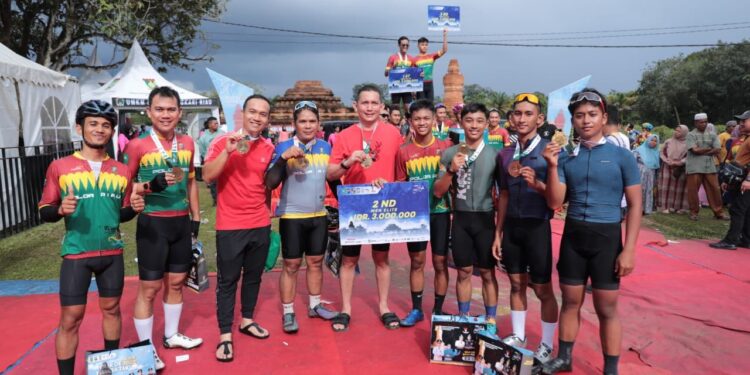 Tim Sepeda Polda Sumut Raih Juara Dua Tour De Muara Takus