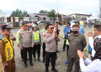 Jelang Ops Lilin Toba 2022 Kapolres Simalungun Dampingi Kunjungan Kapolda Sumut Cek Jalur Alternatif TOL Sinaksak