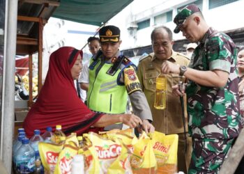 Kapolres Asahan bersama Forkopimda Lakukan Sidak Pasar Jelang Nataru