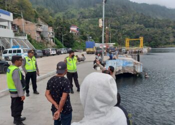 Kapolres Simalungun Cek Situasi di Pelabuhan Penyeberangan Tiga Ras Jelang Tahun Baru 2023