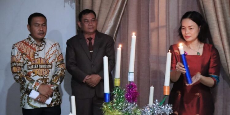 Perayaan Natal Keluarga Besar Polres Tapteng Berlangsung Hikmat