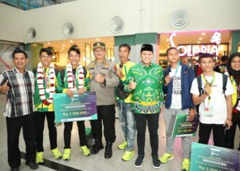 Polda Sumut Sambut Kontingen Porseni PWNU Raih Juara Umum Lima Besar