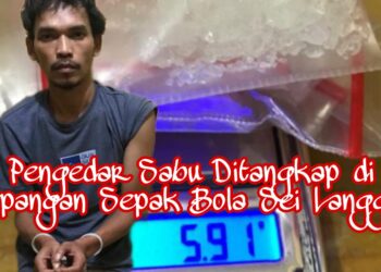 Pengedar Sabu Ditangkap di Lapangan Bola Sei Langge