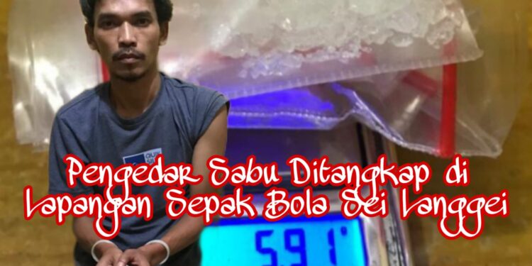 Pengedar Sabu Ditangkap di Lapangan Bola Sei Langge