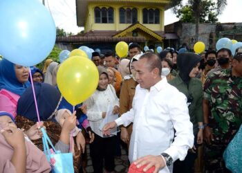 Gubernur Sumut Tinjau Pelaksanaan Pekan Imunisasi Nasional