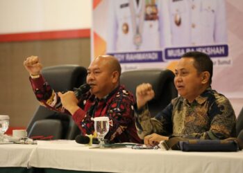 Bupati Taput Sebagai Narasumber Rakor Panitia Rencana Aksi Nasional Hak Asasi Manusia Provsu dan Kabupaten / Kota TA 2023