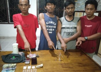 Empat Tersangka Pengedar Sabu Ditangkap di Sidamanik