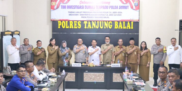 Polres Tanjung Balai Terima Tim Investigasi Dumas Terpadu Polda Sumut