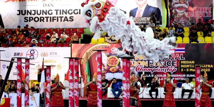 Kejuaraan Barongsai Internasional Memperebutkan Piala Bergilir Gubernur Sumut dan Piala Tetap MITSU
