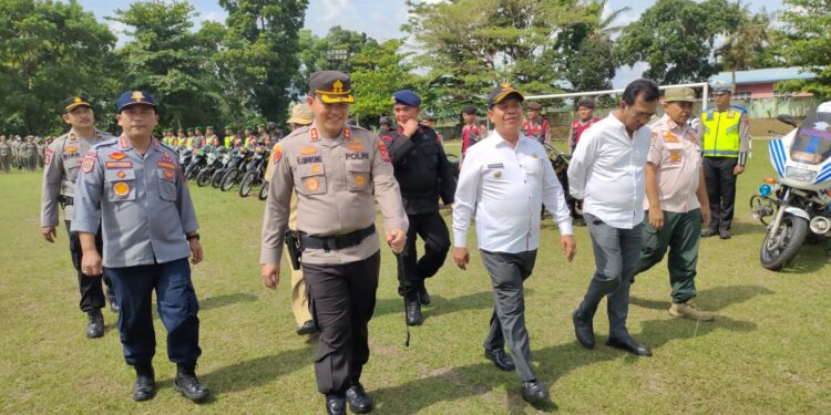 Apel Gelar Pasukan Operasi Mantap Huta Toba – 2023 untuk Pam Pilpanag di Simalungun