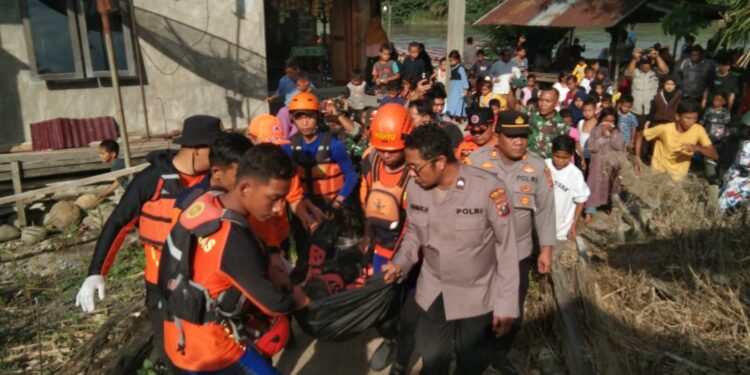 Enam Anak Hanyut Terseret Arus Sungai di Tapanuli Selatan, Dua Orang Meninggal