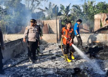 7 Rumah di Pamatang Raya Dilalap Api, Kerugian Rp 1 Milyar