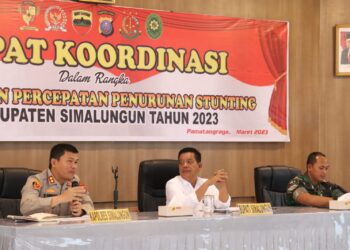 Forkopimda Simalungun Gelar Rakor Penanganan Percepatan Penurunan Stunting di Kabupaten Simalungun Tahun 2023
