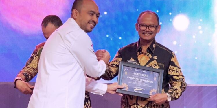 Kabupaten Simalungun Raih Penghargaan Terbaik I TPID Award Teraktif Tahun 2023