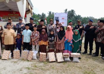 Kapolres Tanjungbalai Hadiri Peletakan batu pertama pembangunan Rumah Dinas Kompi 3 Batalyon B Sat Brimob Polda Sumut