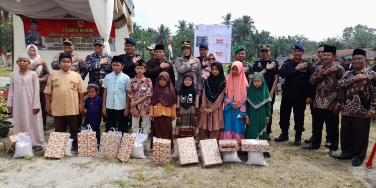 Kapolres Tanjungbalai Hadiri Peletakan batu pertama pembangunan Rumah Dinas Kompi 3 Batalyon B Sat Brimob Polda Sumut