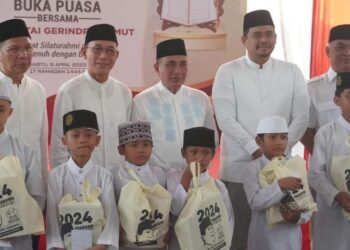 Gerindra Sumut Buka Puasa dan Nuzulul Qur’an Bareng Anak Yatim Piatu, Gus Irawan Sampaikan Sosok Pemimpin Masa Depan