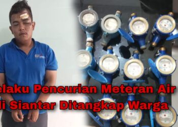 Aksi Pencurian Meteran Air di Siantar Diungkap Warga