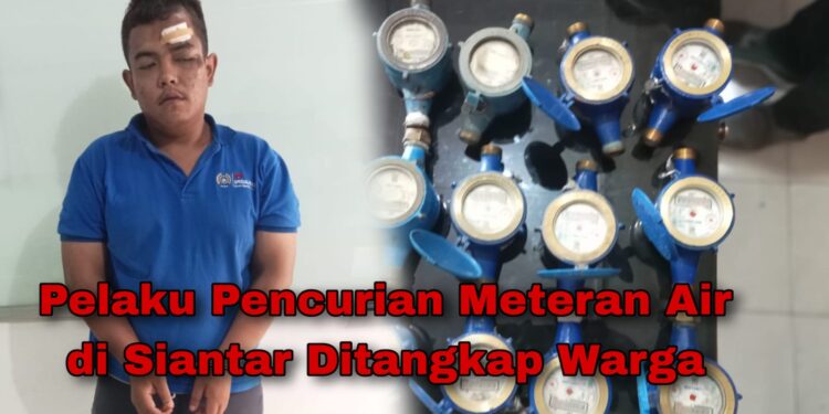 Aksi Pencurian Meteran Air di Siantar Diungkap Warga Aksi Pencurian Meteran Air di Siantar Diungkap Warga