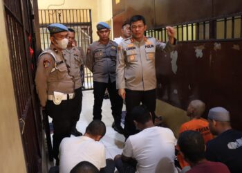 Kapolres Simalungun pastikan Ruang Tahanan Polres bebas barang terlarang