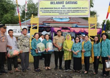 Tim Monitoring Desa/Kelurahan Percontohan Berkunjung ke Kabupaten Simalungun