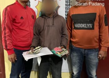 Polsek Dolok Silau menangkap satu orang laki-laki yang diduga melakukan tindak pidana perjudian angka tebakan jenis Hongkong