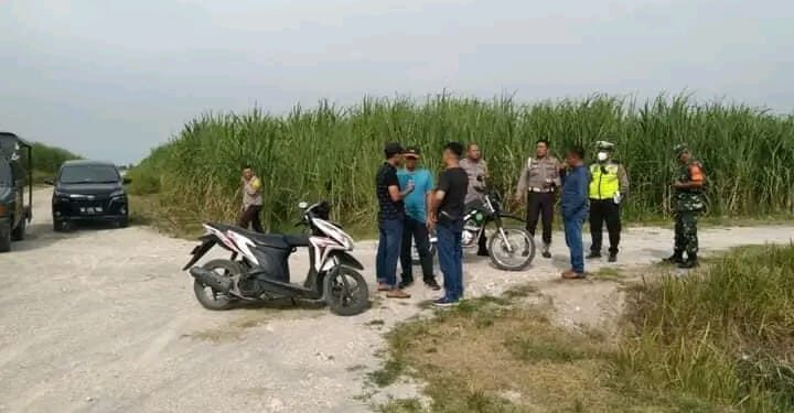 Anggota Geng Motor melakukan Latihan di Areal Perkebunan Tebu PTPN 2