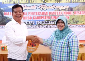 Pemkab Simalungun Terima Bantuan 1 Unit Mobil Rescue