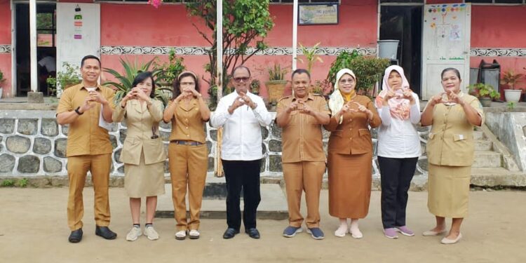 Tahun Pelajaran (TP) 2022/2023 di Kecamatan Sintar, Simalungun, Sumut, Senin (13/3/2023).