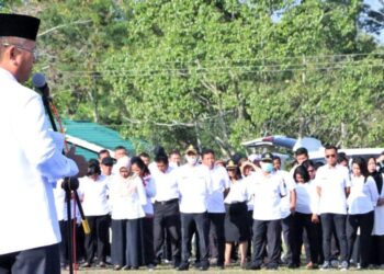 ASN Pemkab Simalungun Laksanakan Apel Gabungan Pasca Libur