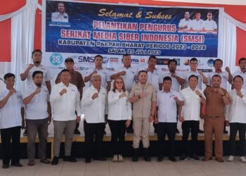 Pengurus SMSI Pakpak Bharat Dilantik, Bupati Franc Tumanggor Ajak Berkolaborasi