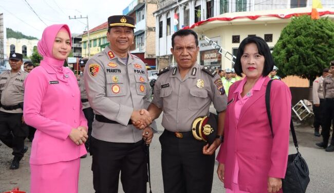 Kapolres Padangsidimpuan Pimpin Upacara Kenaikan Pangkat