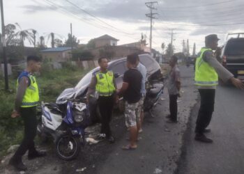 Lakalantas Dua Sepeda Motor kontra Mobil di Jalinsum Siantar-Medan Renggut Nyawa
